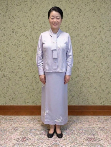 鶴の柄の付下げからのセットアップ