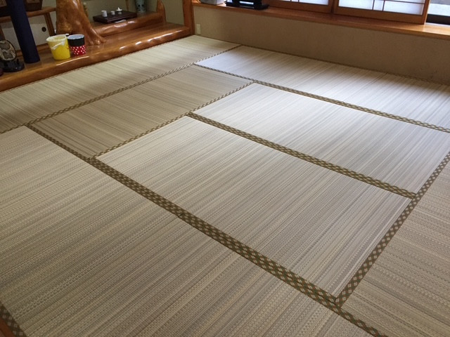 市松柄の畳施工事例