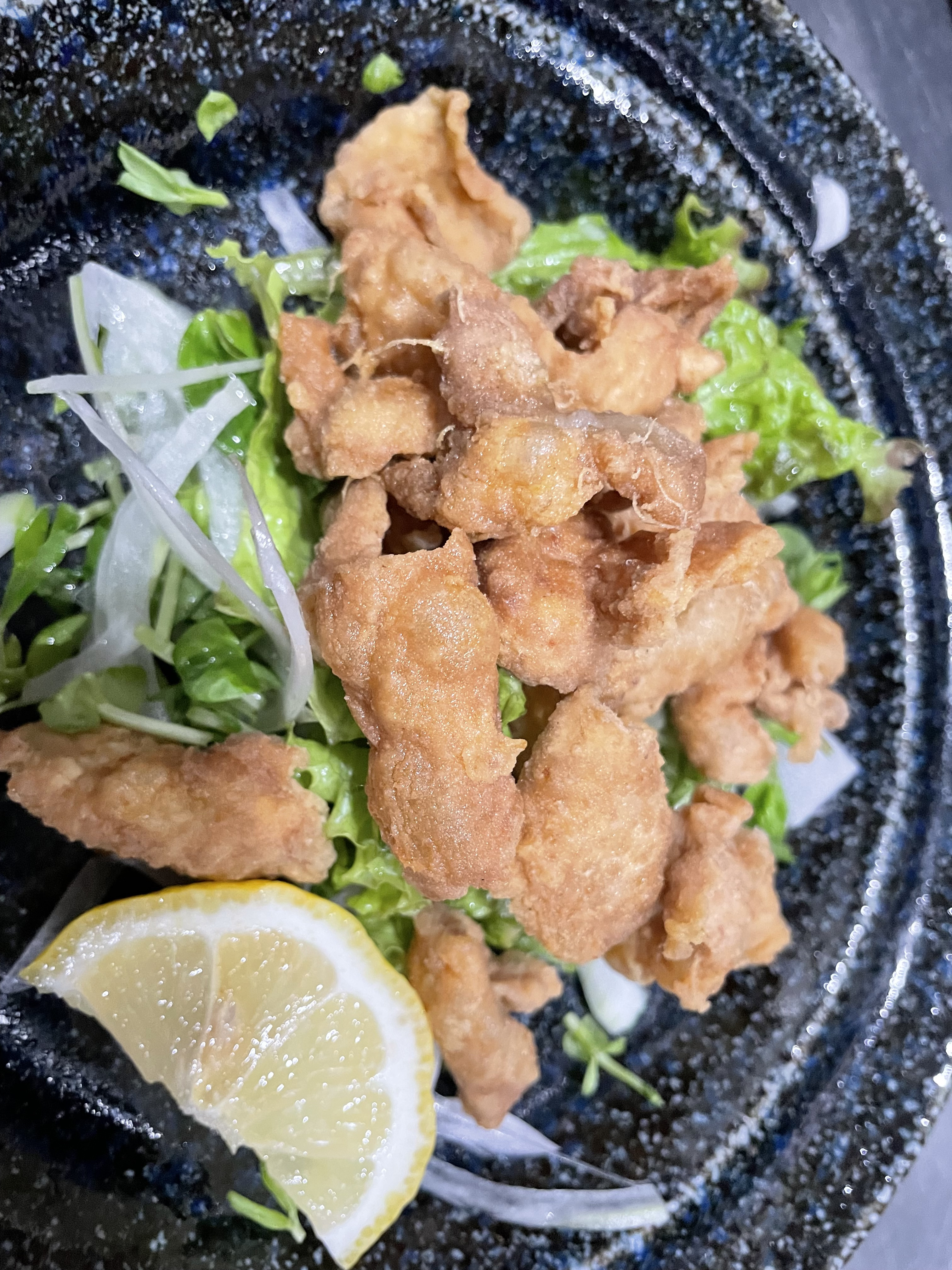 とり皮揚げポン酢