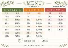 メニュー