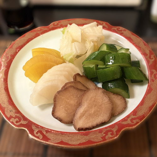 ある日の 漬物盛り合わせ