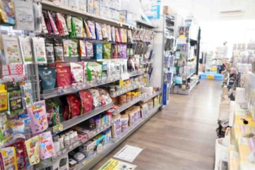 飼育用品の売場2