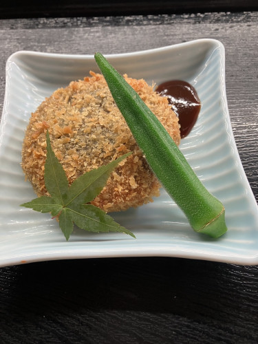 揚げたてのしいたけ料理