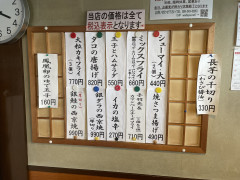 本日のおつまみ