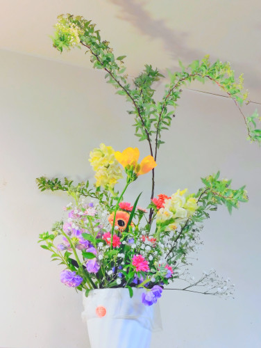 桜が咲き始めました