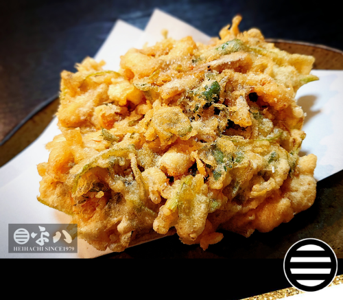 🥢 本日の一品…『白エビのかき揚げ』