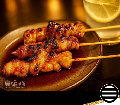 🥢 本日の一品…『国産もも正肉の焼鳥（平八特製ダレ）』