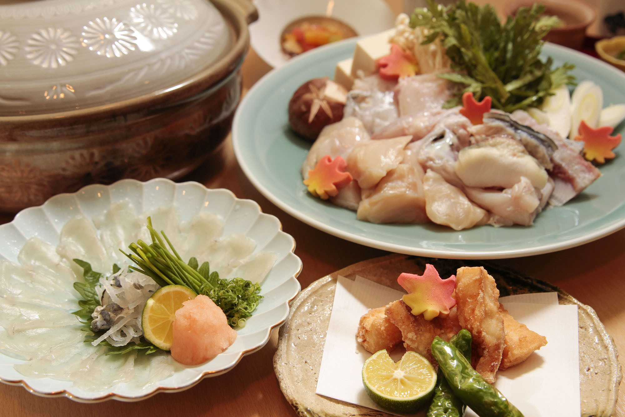 ふぐ鍋コース始めます。