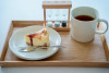 チーズケーキとホットコーヒー.JPG