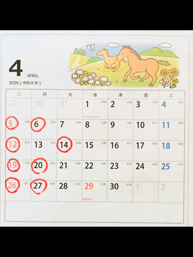 【 4 月の営業予定 】 ご予約お待ちしています🤗🍷