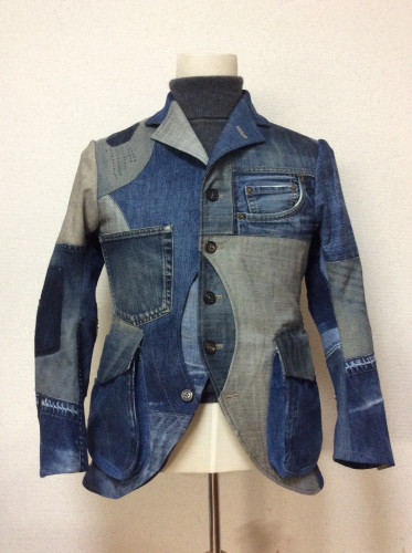  denim patchwork game jacket