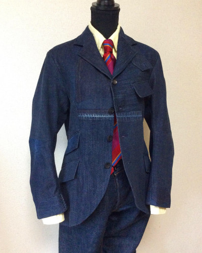  useddenim patchwork hacking jacket