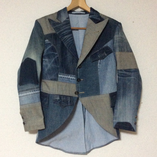 used denim lounge jacket