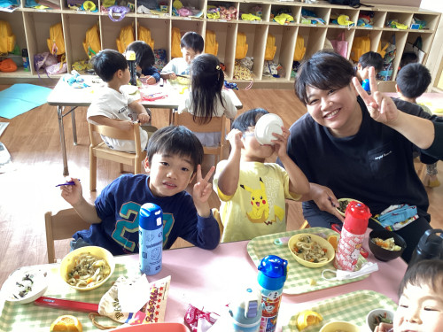 参観後試食会