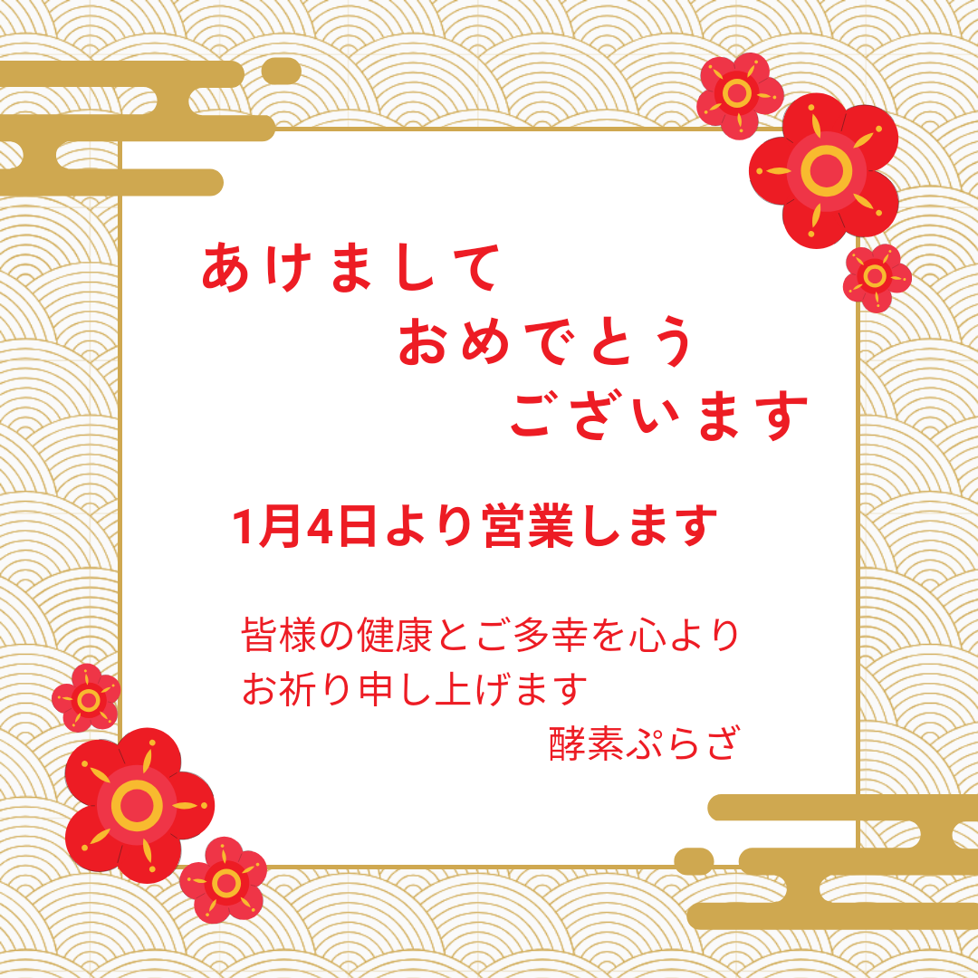 年末年始 休業日 お休み お正月 お知らせ シンプル 和風 ゴールド 赤 白 Instagram投稿_20250105_100102_0000.png