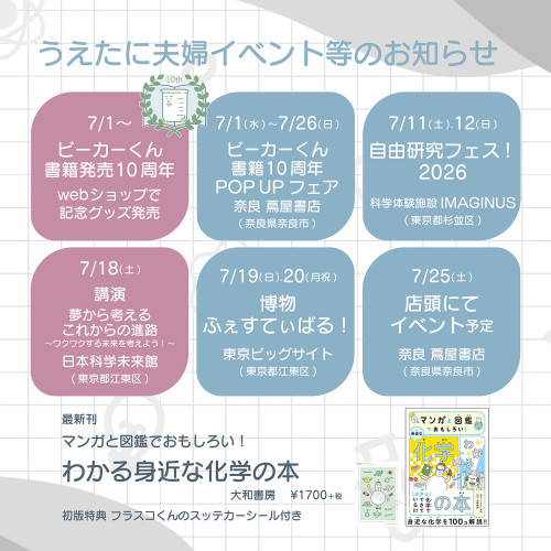 うえたに夫婦イベント出展情報