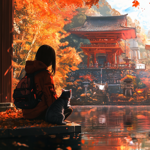 takahitoog_Woman_and_cat_autumn_leaves_Japan_shrine_cyberpunk_a_02cdfbc9-8ed0-4392-b50a-4085ce2e6fef.png