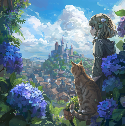 takahitoog_hydrangea_female_cat_city_anime_style_b254bcf0-9579-44f2-80c4-7c3d01acffe3.png
