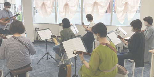 レッスン中のアンサンブルの様子