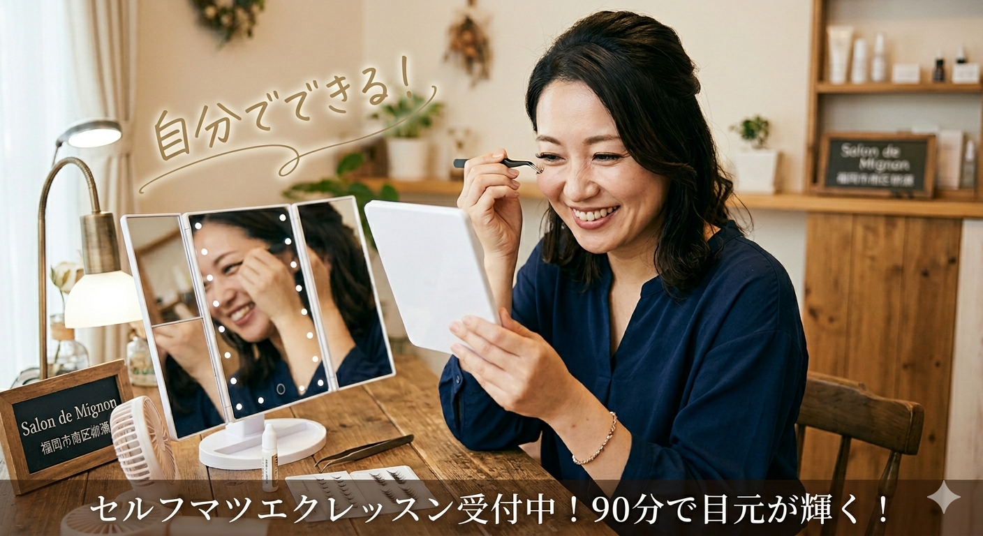 セルフマツエク装着レッスン