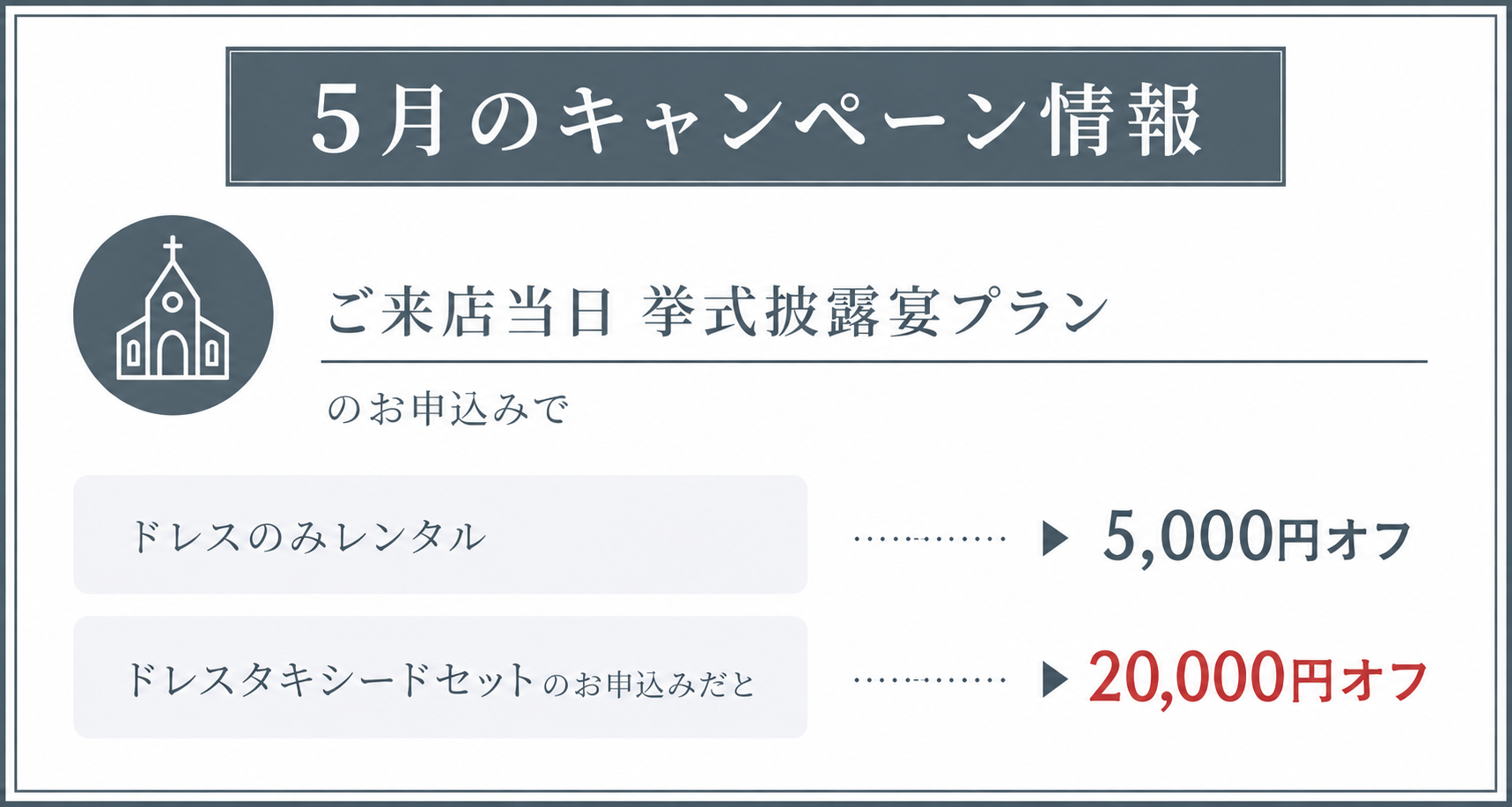WEDDINプラン　キャンペーン