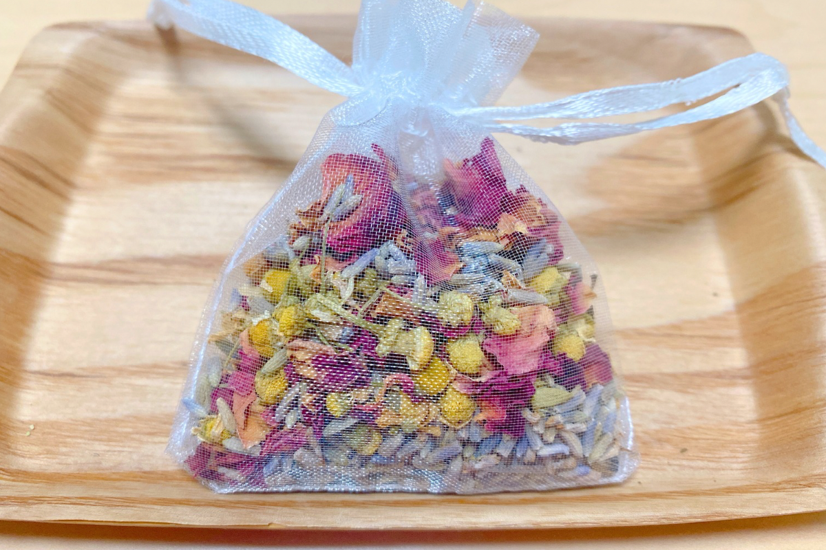 ハーブバスソルト作り