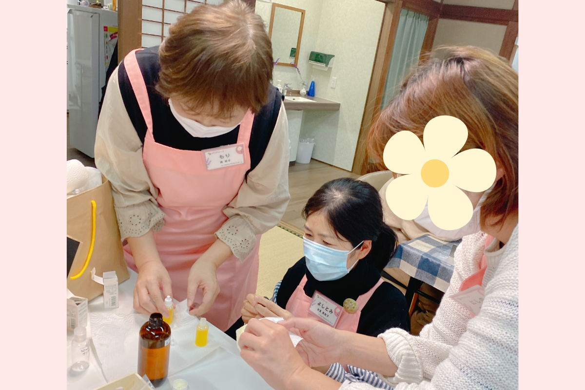 ハンドケアオイル準備