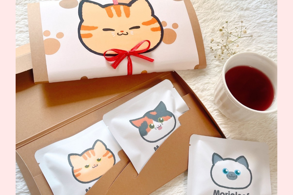 【お知らせ】天神FAVOでマルシェ！ねこがおハーブティーのクリスマスギフト（11/30〜12/2）｜マリアリーフショップ