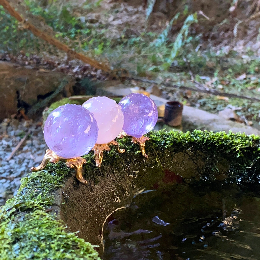 入魂用の石とともに