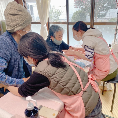 【ボランティア日記】デイサービス牛島さまにて｜生徒さまと共にSMCハンドケア