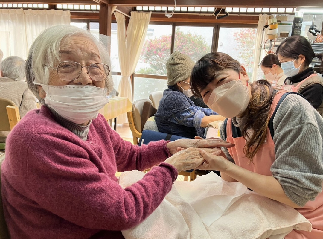 デイサービス牛島さま 訪問の様子