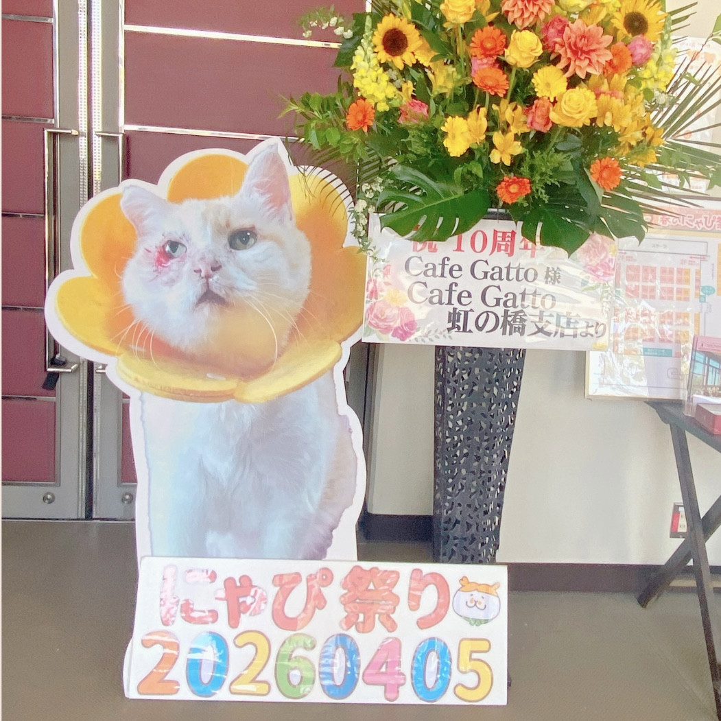 春のにゃぴ祭りでのマリアリーフ出店風景