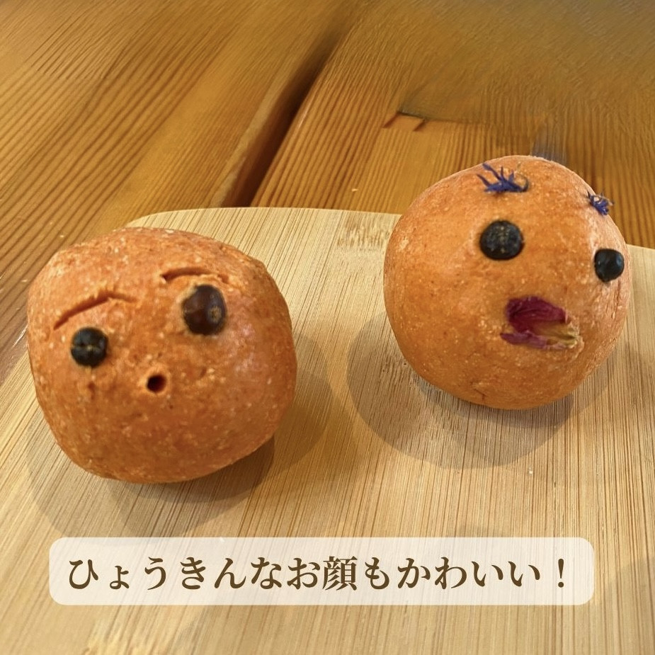 ひょうきんな顔に仕上がったこねこね石鹸