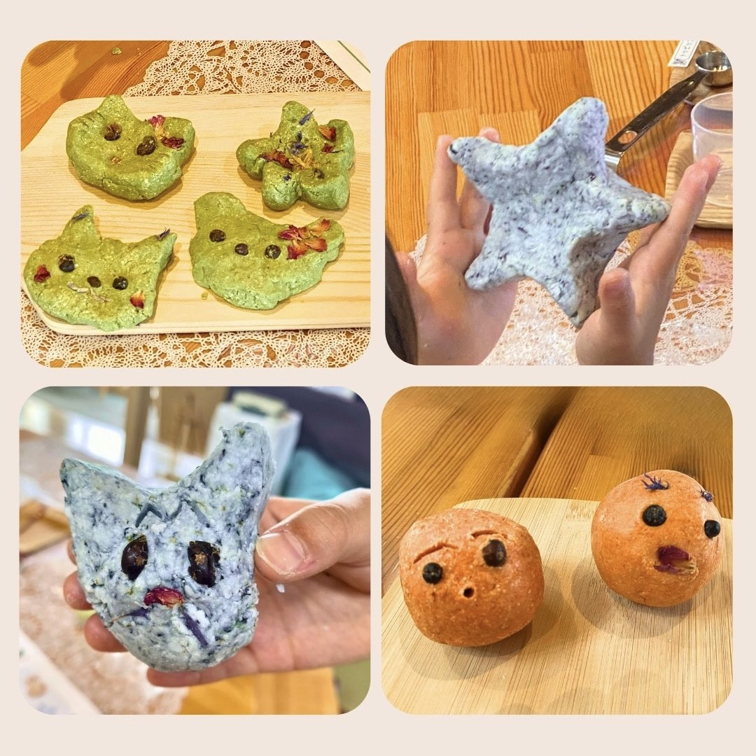 こねこね石鹸作り もみじのいえ保育園 紅葉幼稚園 サマーマルシェ