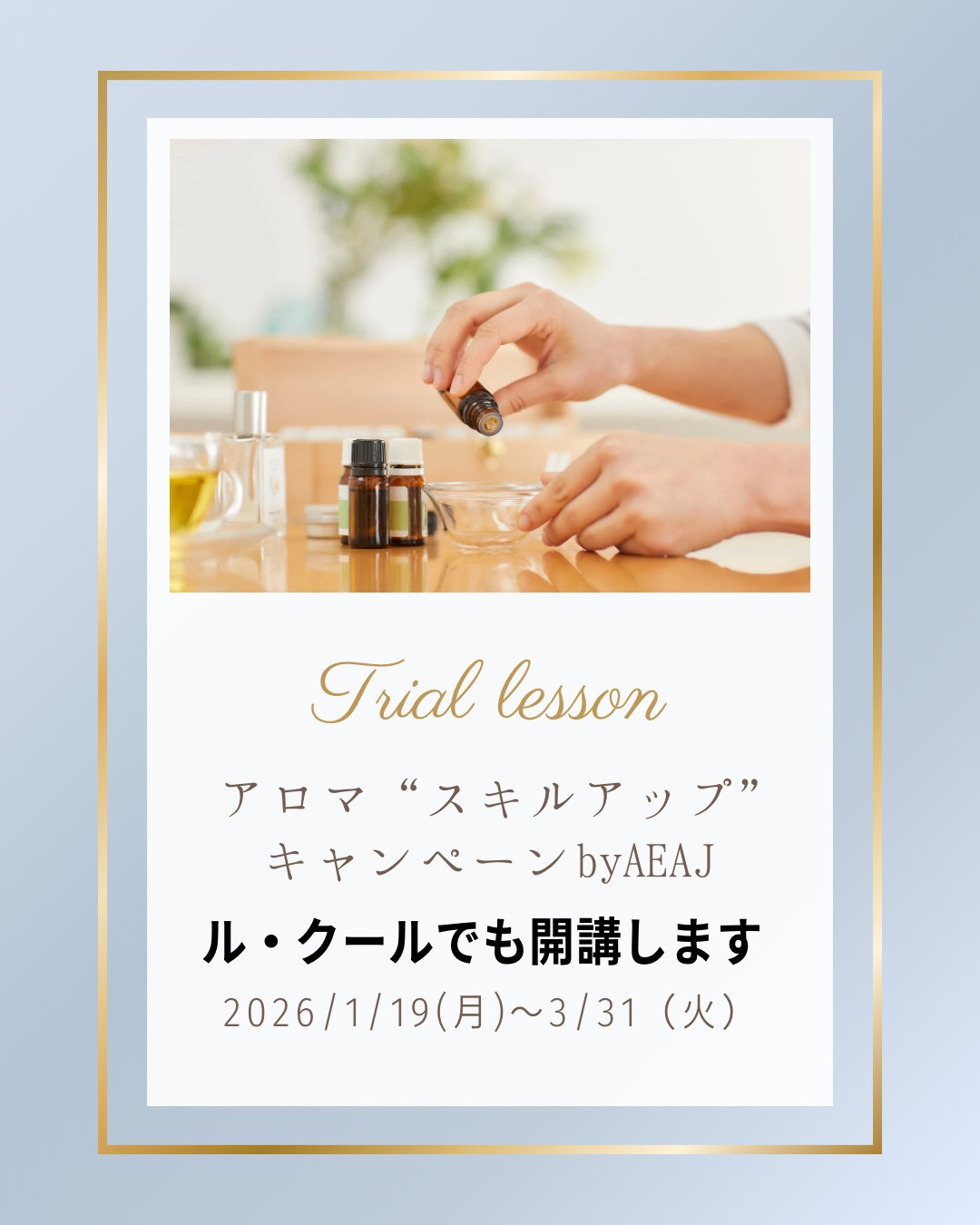 期間限定 アロマ”スキルアップ”キャンペーン