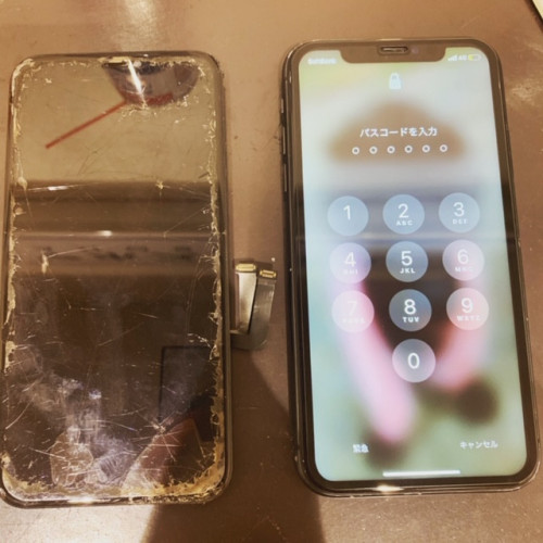 iphone11の画面修理《最新機種でも修理可能♪》京都府宇治市車田からご来店