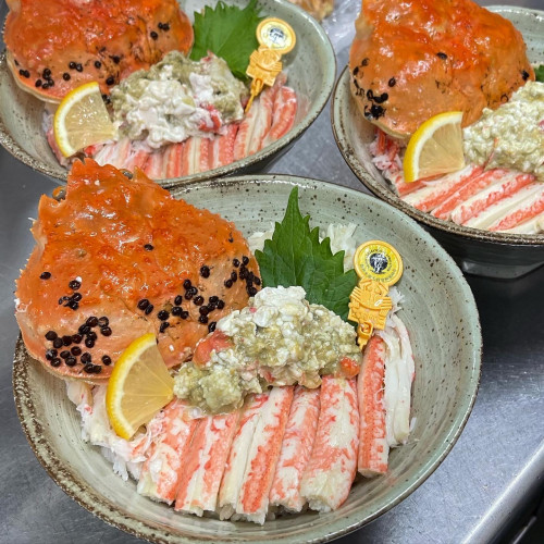12月までの「まつ田せいこ丼」「越前ガニコース」ネット予約が可能となりました☆