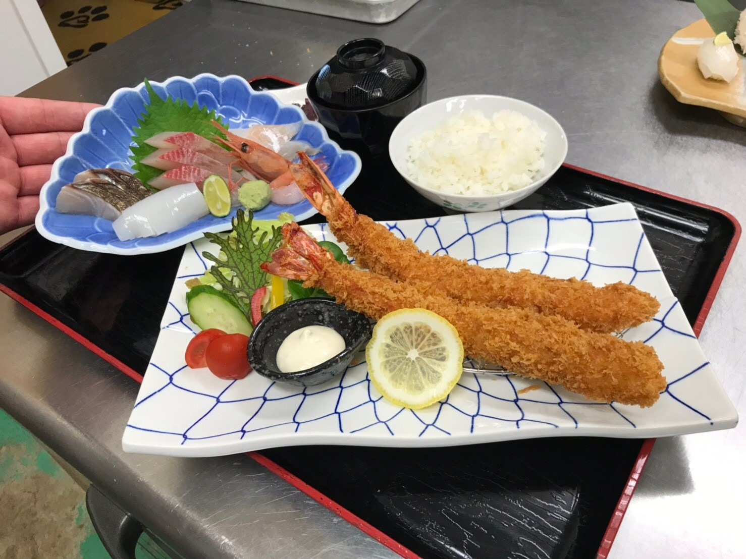 大えびフライ御膳（ご予約のみ）