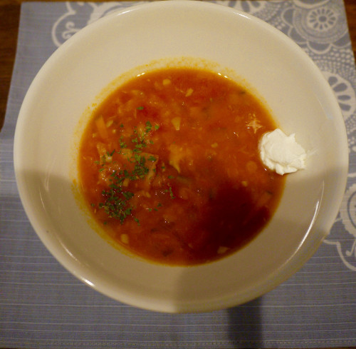明日からランチ夏スープに切り替えです。
