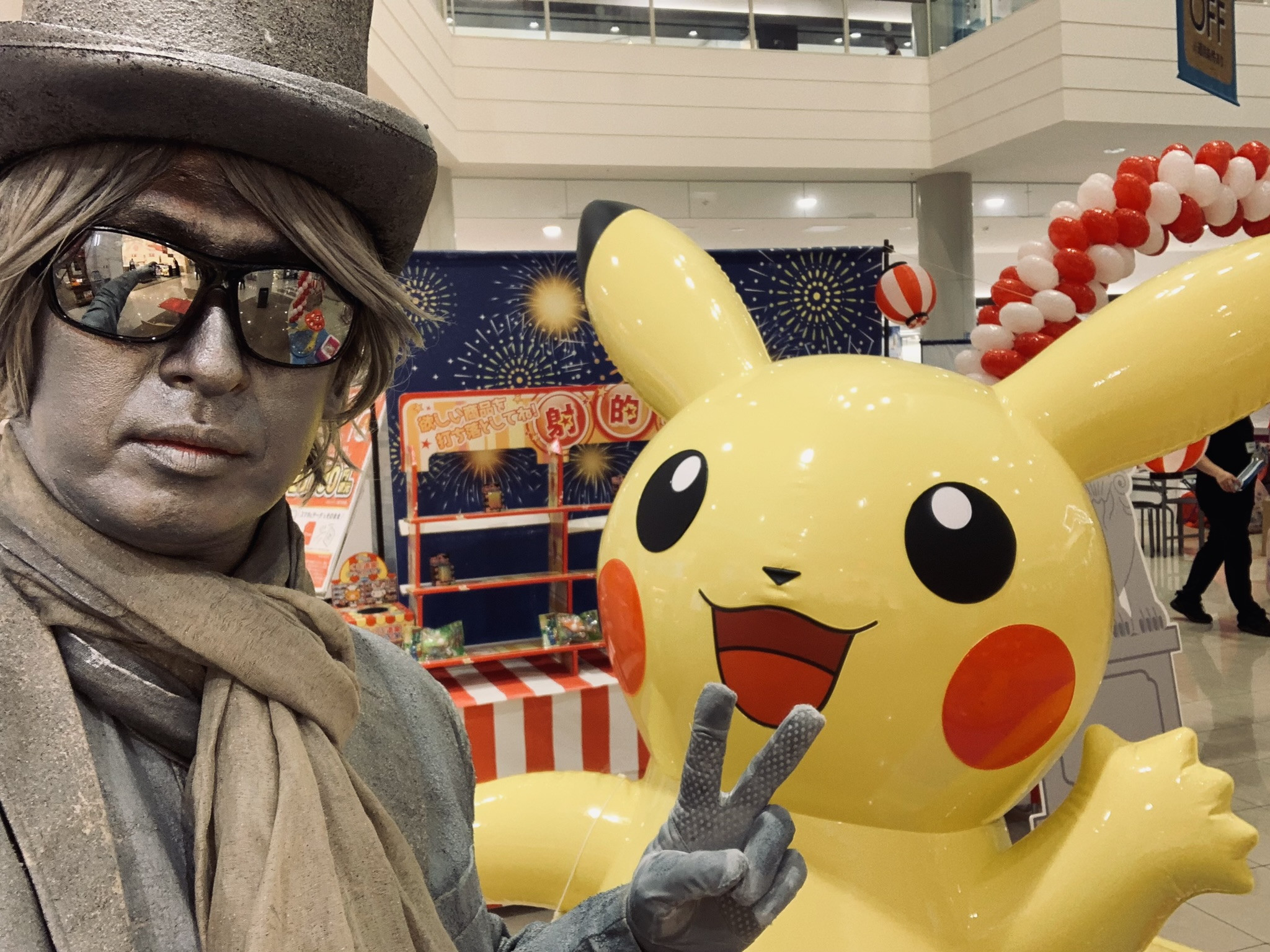 【宮崎】イオンモール都城駅前店ソフトバンク様イベントにてスタチューパフォーマンス〈写真〉