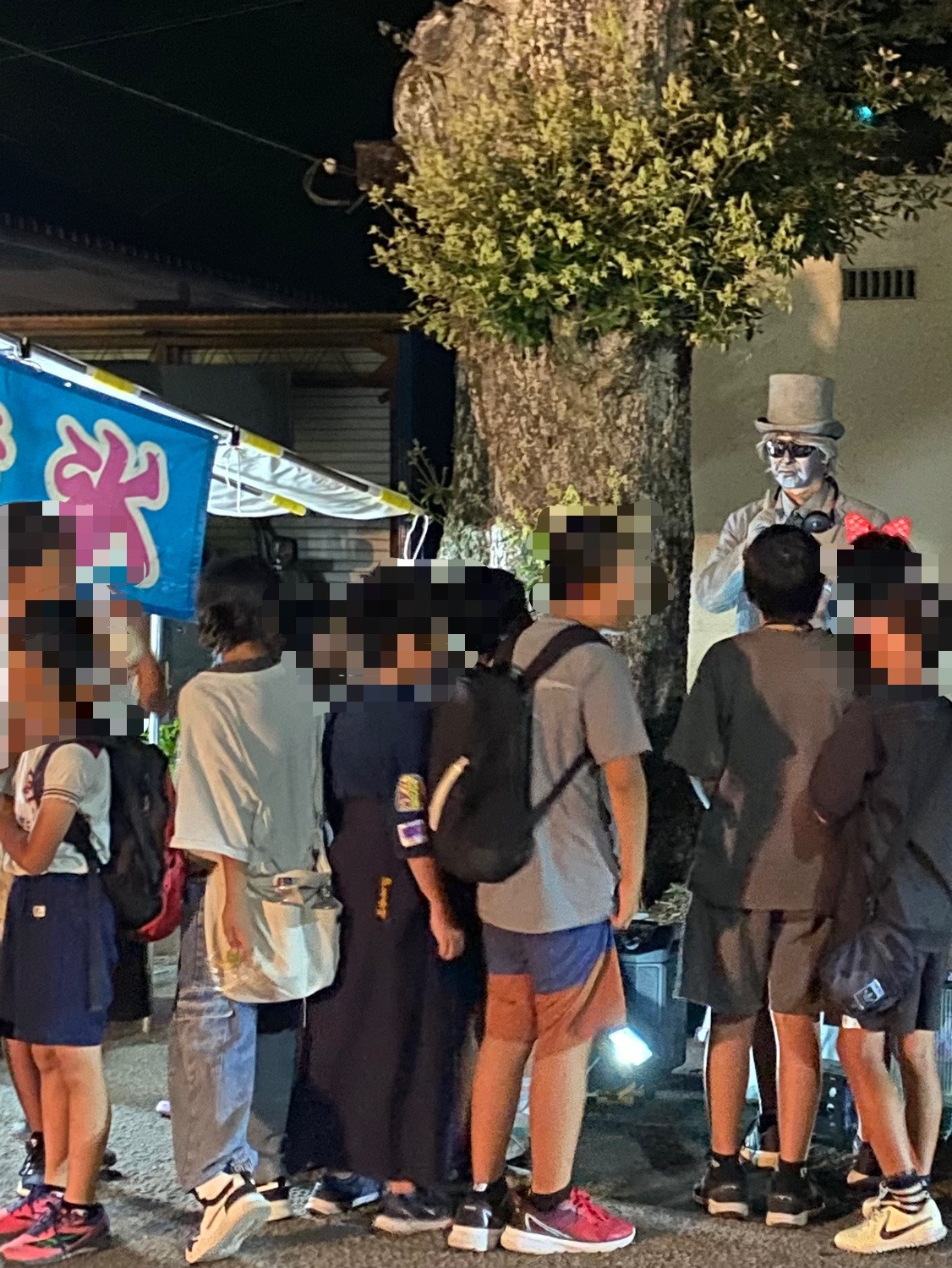 【宮崎】高木町南方神社六月灯にてスタチューパフォーマンス〈写真〉