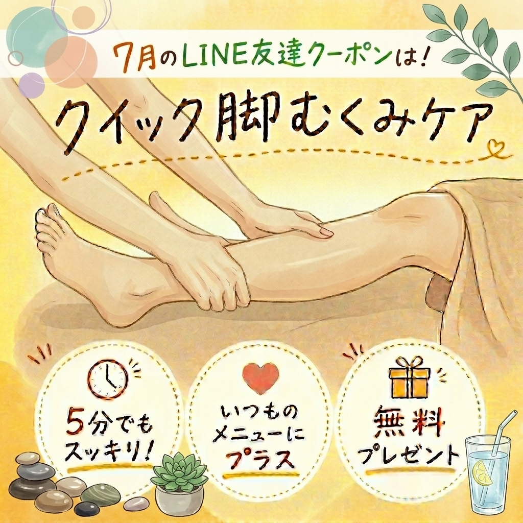 LINE友達クーポンのお知らせ