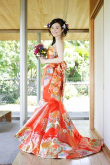 着物リメイク作品 - 着物ドレス kimonodress 着物リメイク アトリエ わん