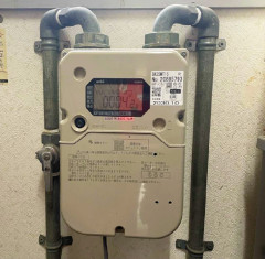 地震のときに自動でガスを止めるメーター