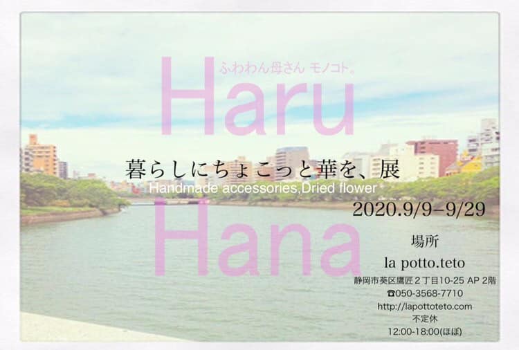 Haru Hana 【暮らしにちょこっと華を、展】&お知らせ