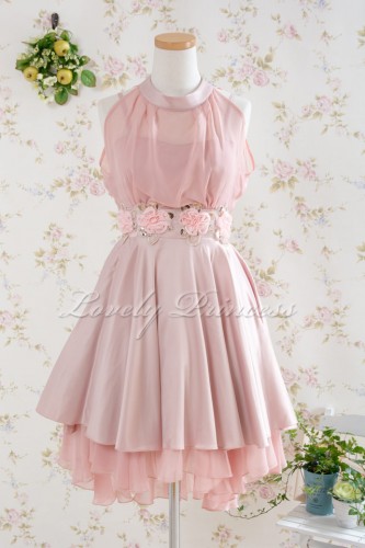 ホルターネックパーティードレス ピンク 子供ドレス ステージドレス通販店 Lovely Princess