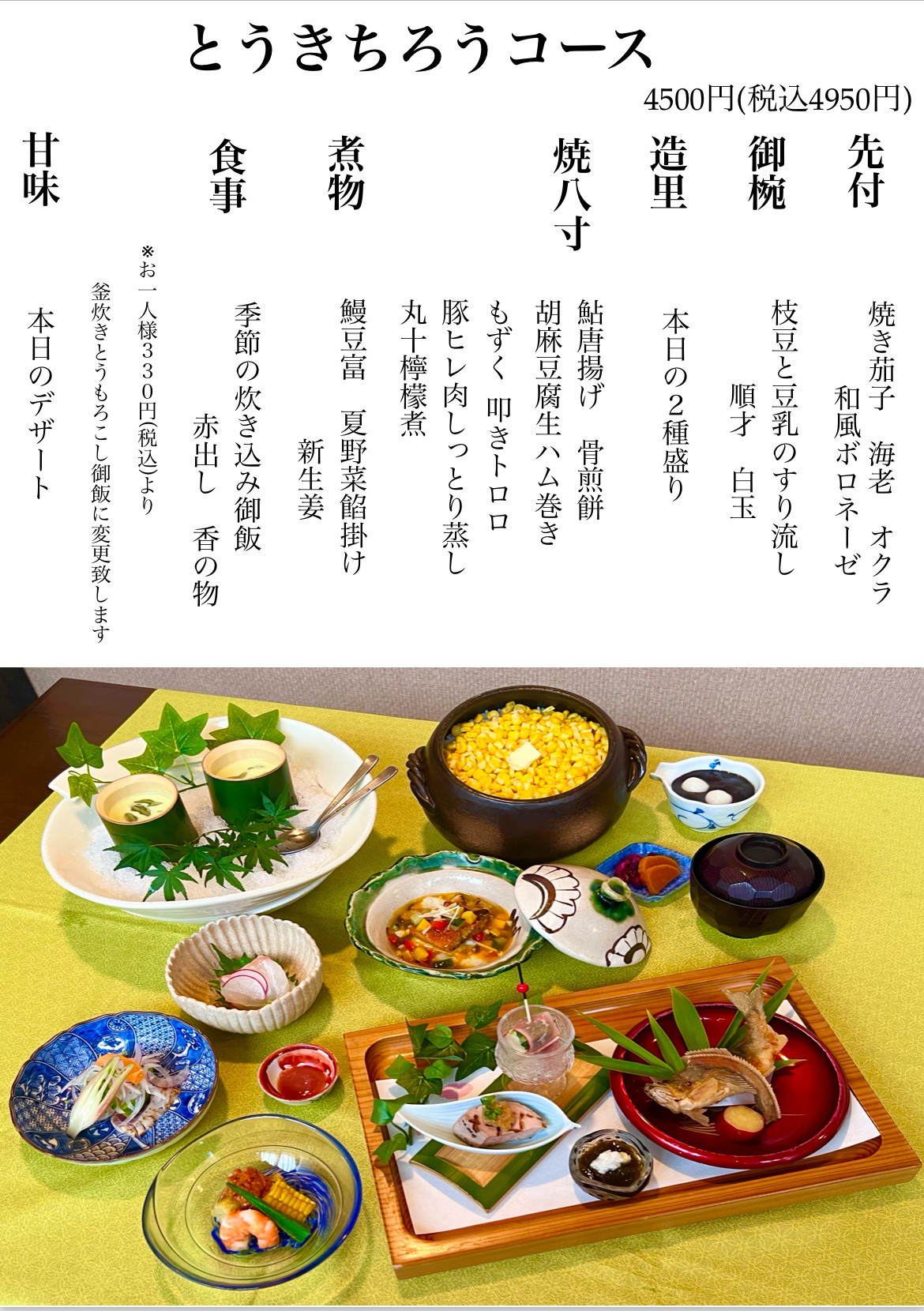 7月のとうきちろうコース