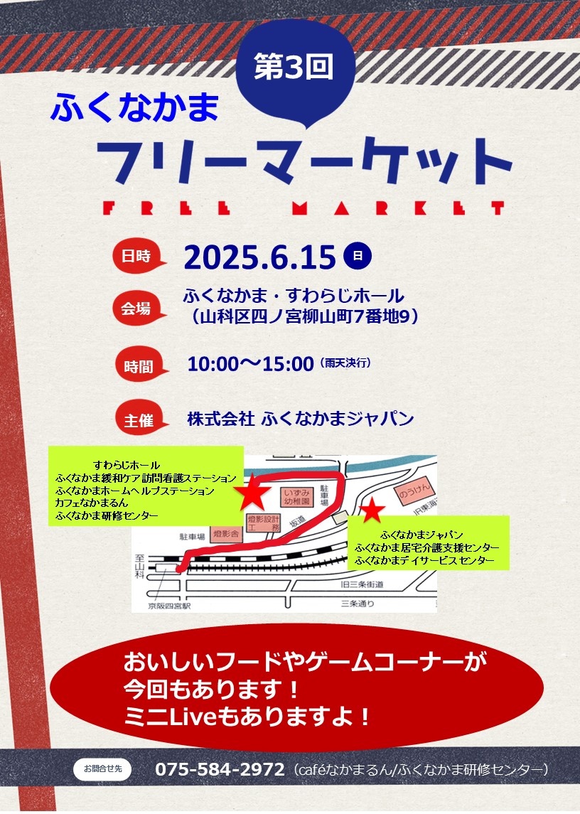 第3回　ふくなかまフリーマーケット情報