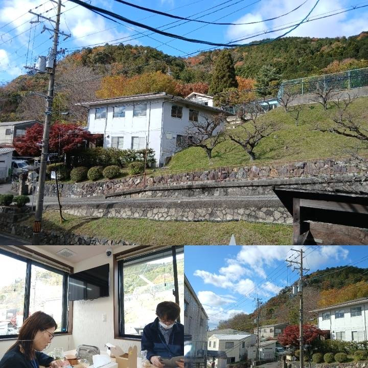 12/8  居宅　　職場自慢 職場から見える諸羽山。