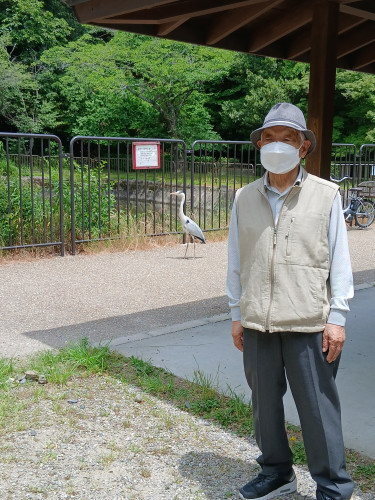 高橋様とサギ.jpg